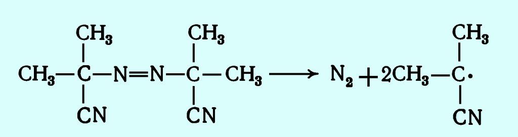 реакции разложения порофора динитрила азобисизомаслянной кислоты при производстве пенополитирола