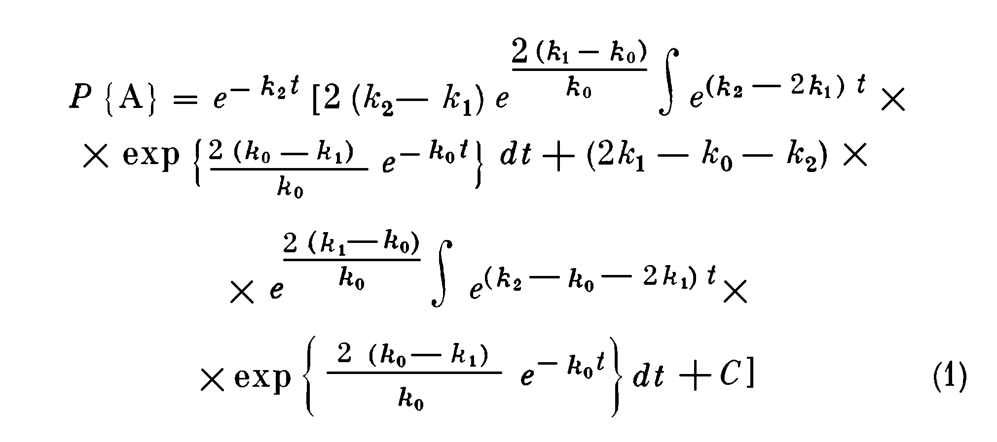 кинетика полимераналогичных превращений уравнение 1