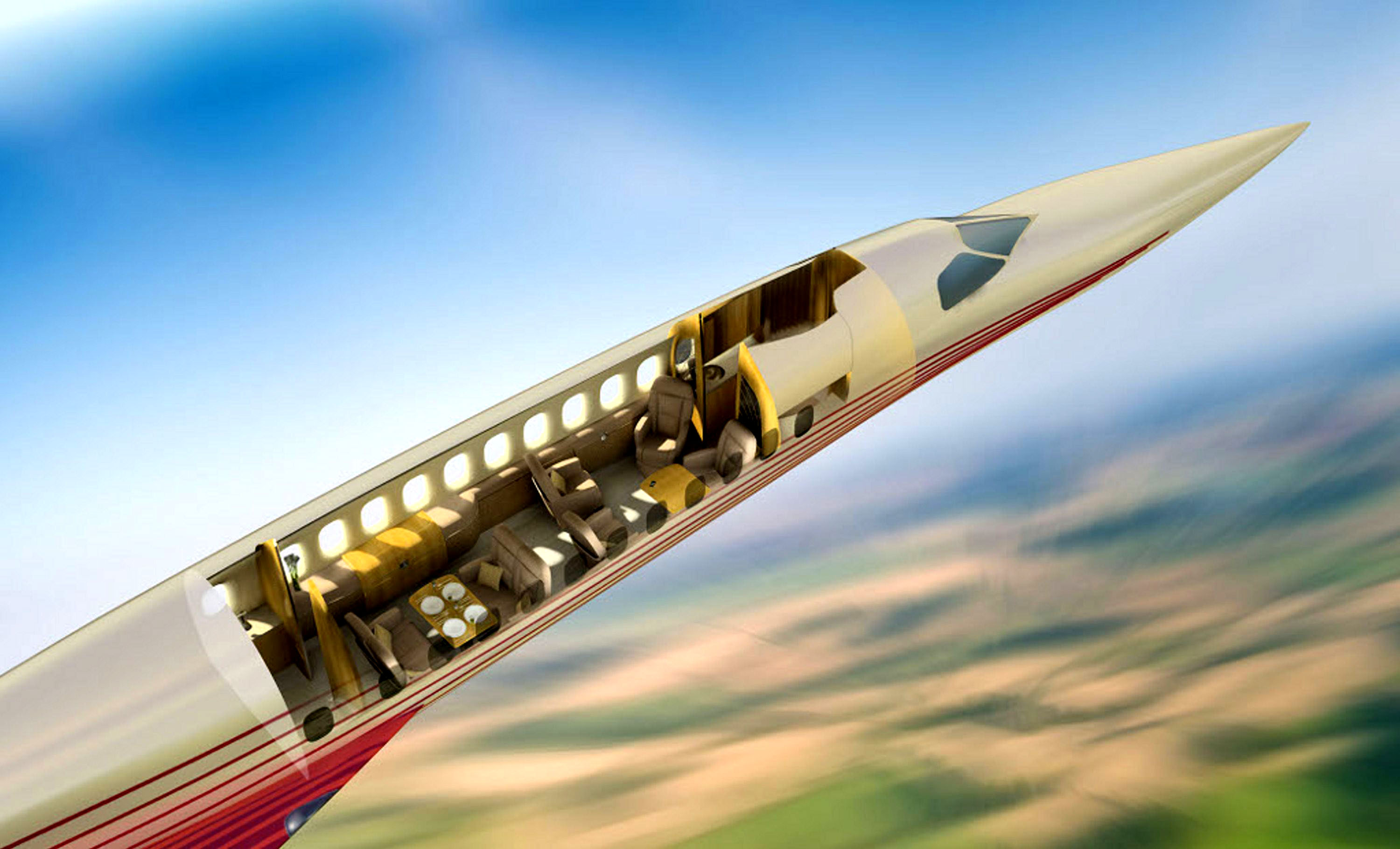 Supersonic-Business-Jet-устройство салона