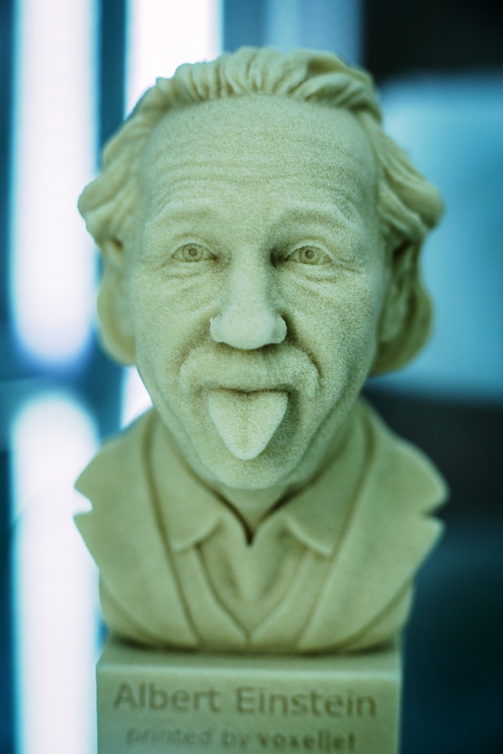 Росмолд и Роспласт 2017 - подводим итоги, фото: бюст Эйнштейна напечатанный на 3d-принтере