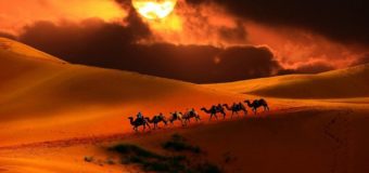 Пески Великой китайской пустыни, как транспортный хаб планеты!
