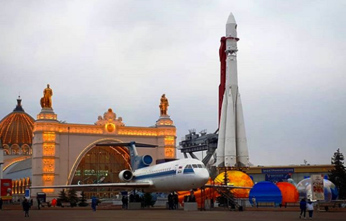 центр Космонавтика и авиация открылся на базе комплекса ВДНХ после ремонта: фасад, ракета, самолет