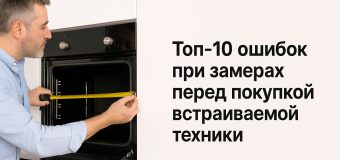 Топ-10 ошибок при замерах перед покупкой встраиваемой техники (мнение)